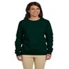 Gildan Women's Heavy Blend Fleece Crewneck Sweatshirt, Forest Green, 3XL view 1