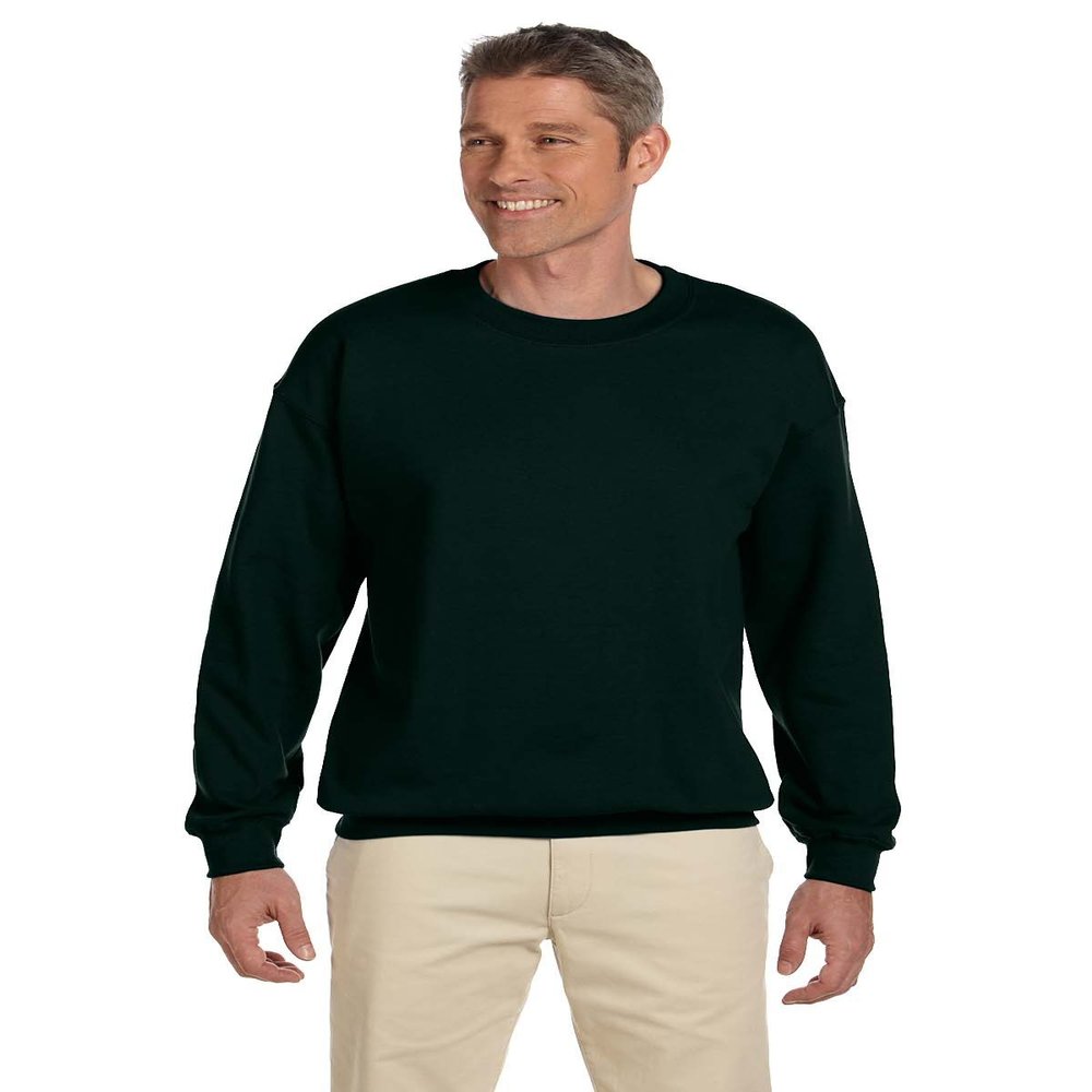 Gildan Men's Heavyweight Waistband Sweatshirt, Forest Green, M