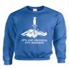 ALLNTRENDS Adult Crewneck It's Not Personal It's Business Funny Top (M, Royal Blue)
