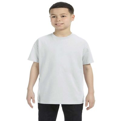 Gildan Big Boys Heavy Taped Neck Comfort Jersey T-Shirt, Ash Grey, XS