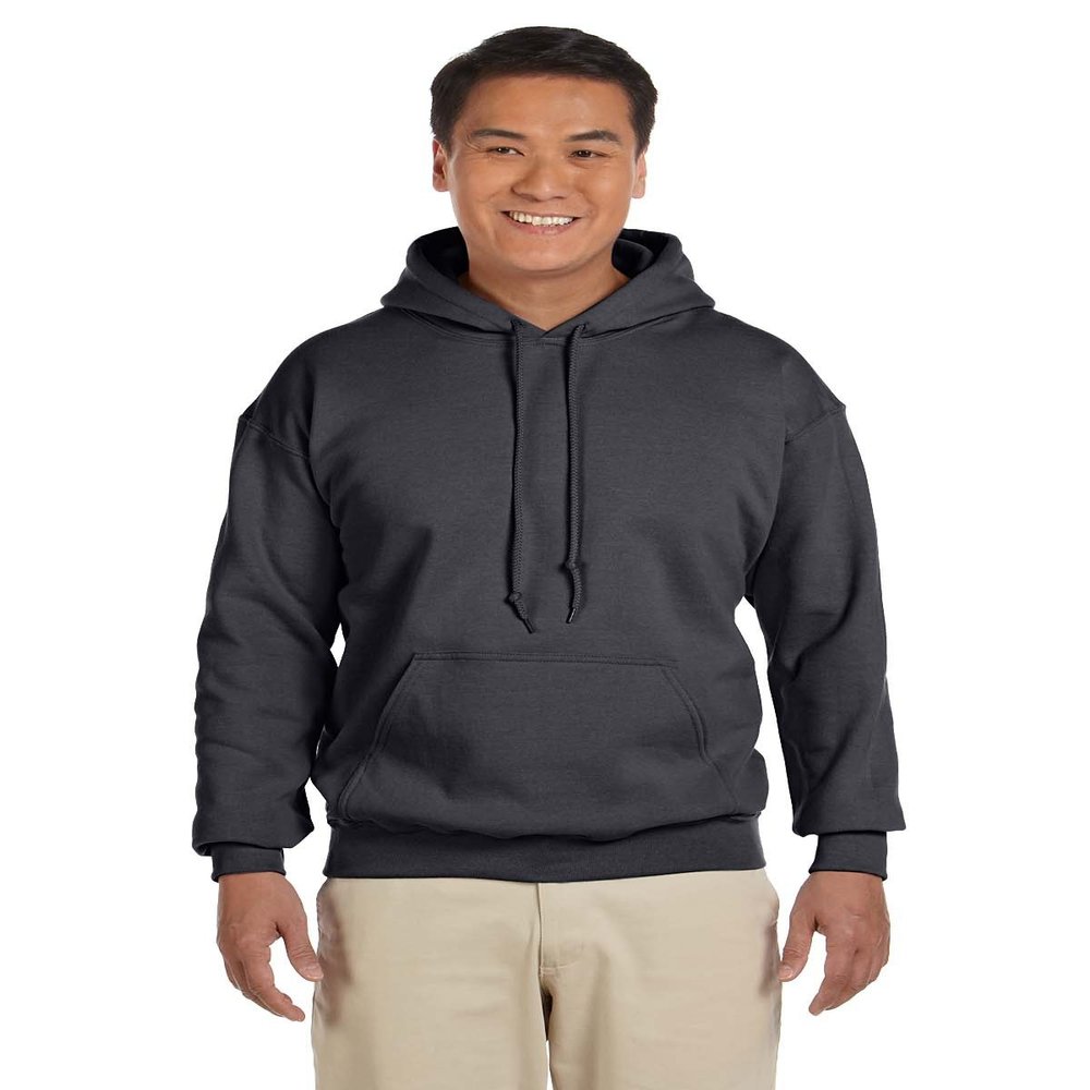 Gildan Men's Pouch Pocket Hooded Sweatshirt, Charcoal, XL