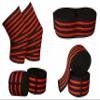 Prime Sports Knee Wraps (Pair) for Cross Training WODs,Gym Workout,Weightlifting,Fitness & Powerlifting - Best Knee Straps for Squats - For Men & Women- 78"-Compression & Elastic Support (Black/3 Red Line) view 3