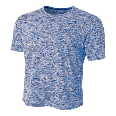 A4 Sportswear Royal Blue Adult 3X Space Dye Tech Moisture Wicking Cool Base Tee