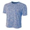 A4 Sportswear Royal Blue Adult 3X Space Dye Tech Moisture Wicking Cool Base Tee view 1