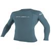 O' NEILL Men's Basic Skins 50+ Long Sleeve Rash Guard, Dusty Blue, XL view 1