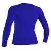 O'Neill Wetsuits Women's Basic 50+ Long Sleeve Rash Guards, Tahitian Blue, X-Small US view 2