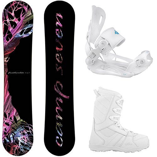 Package-Camp Seven Featherlite Snowboard 147 cm-System Lux Bindings-Siren Lux Women's Snowboard Boots-8