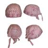 Breast Cancer Pink Ribbon/Paisley Do Rag Doo Rag Skull Cap Head Wrap view 1