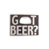 Vintage Black Enamel Got Beer Bottle Opener Rectangle Belt Buckle