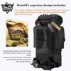 Mastiff Outdoor Black Adventure Rucksack MOLLE Hiking Camping Gear Travel Survival Functional Backpack view 4