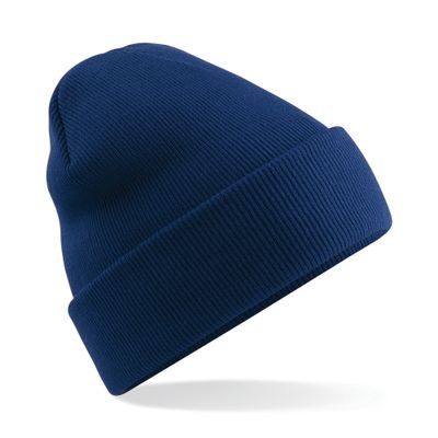 Beechfield Soft Feel Knitted Winter Hat (One Size) (Oxford Navy)