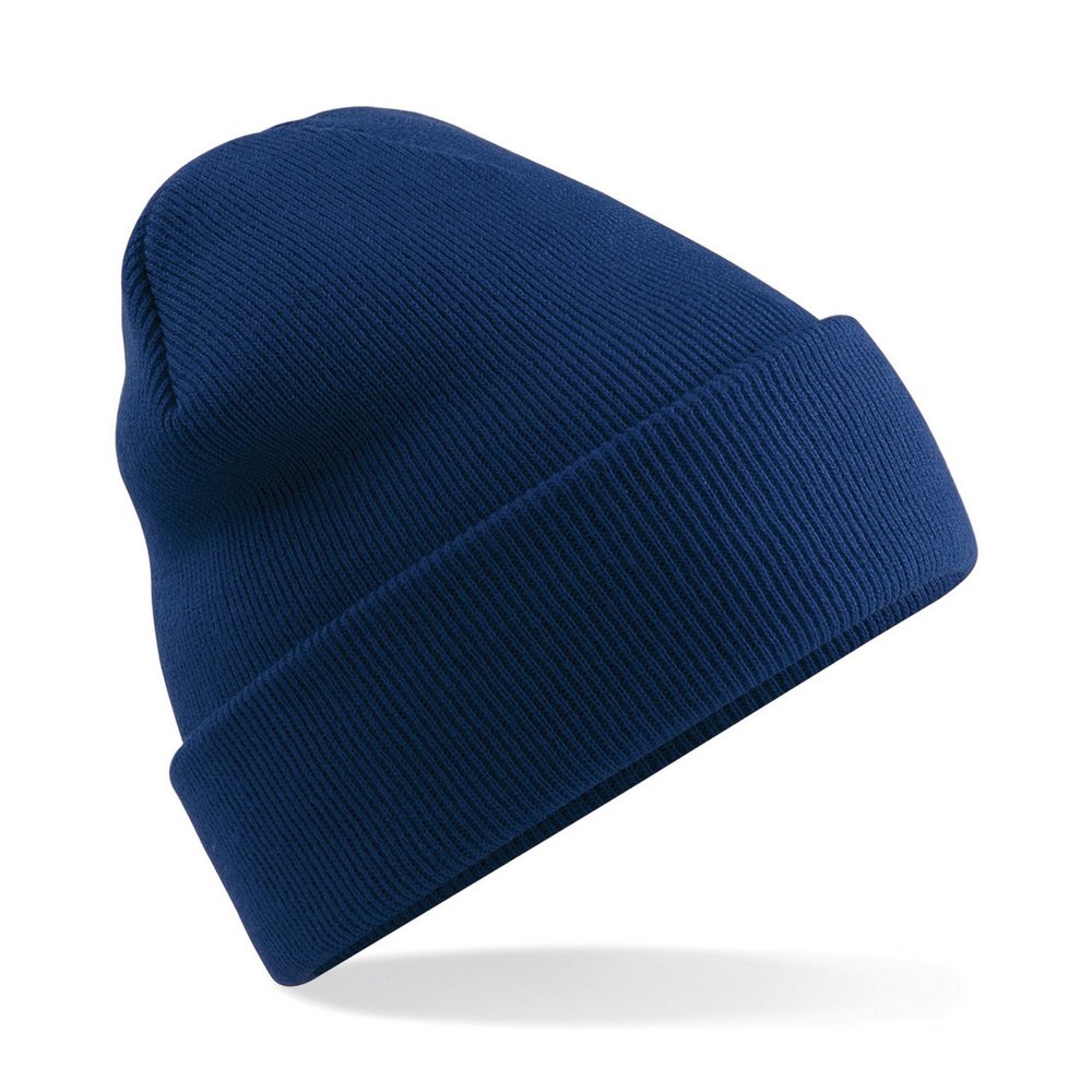 Beechfield Soft Feel Knitted Winter Hat (One Size) (Oxford Navy)