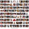 Chicago Bulls Mosaic Print Art Designed Using 50 Past and Present Bulls Players. 11X14" Matted Print view 3