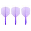 Condor Zero Stress Flight System - Small Clear Purple - Dart Flights Short