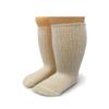 WARRIOR ALPACA SOCKS - Infant & Toddler Baby Alpaca Wool Socks, Unisex, Cuff-able Knee High, Solid, Dye & Bleach Free (0-3 Months, Off White) view 1