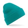 Beechfield Soft Feel Knitted Winter Hat (One Size) (Emerald) view 1