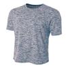 A4 Sportswear Navy Blue Adult 2X Space Dye Tech Moisture Wicking Cool Base Tee view 1