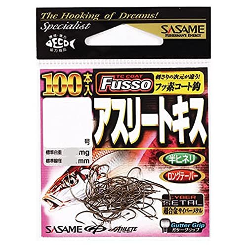 Sasame #6 22 ZAS Athlete Kiss (TC Fluorine Coat), 100 Pieces