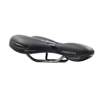 Selle Royal Respiro Moderate, Unisex Bike Seat with Ventilation Channel for Extra Comfort, Black, One Size