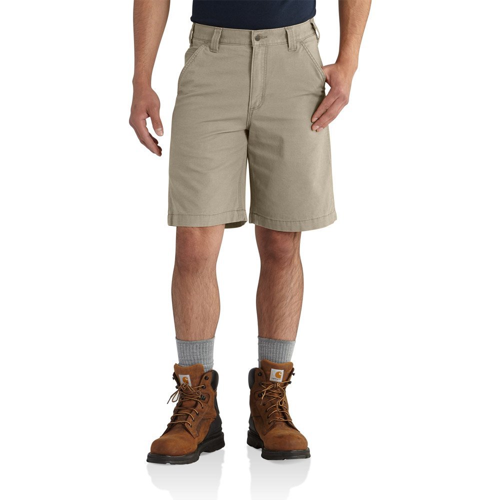 Carhartt Men's Relaxed 10" Rigby Dungaree Short, Tan, W32