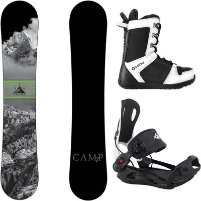 Package-Camp Seven Valdez Snowboard 158 cm Wide-System MTN Binding Large-System APX Snowboard Boots-9