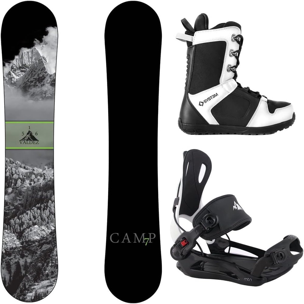Package-Camp Seven Valdez Snowboard 158 cm Wide-System MTN Binding Large-System APX Snowboard Boots-9