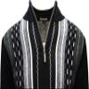 Stacy Adams Men's Sweater, Vertical Dotted Line (Medium, Black) view 4