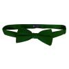 Solid Hunter Green Bow Tie Men's Satin Pre-tied Formal Tuxedo Bow with Adjustable Band by K. Alexand view 2