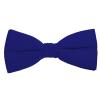 K. Alexander Solid Royal Blue Bow Tie Men's Satin Pre-tied Formal Tuxedo Bow with Adjustable Band view 1