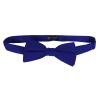 K. Alexander Solid Royal Blue Bow Tie Men's Satin Pre-tied Formal Tuxedo Bow with Adjustable Band view 2