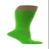 COUVER Bright Lime Green Striped Youth Football Soccer Sport Knee High Socks(1 Pair), Bright Pink, Large view 1