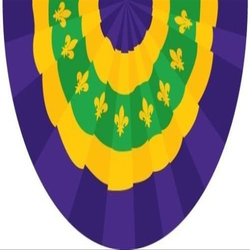 3x5 ft New Orleans Mardigras Mardi Gras Bunting 3x5 Flag yellow green purple Y
