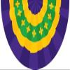 3x5 ft New Orleans Mardigras Mardi Gras Bunting 3x5 Flag yellow green purple Y