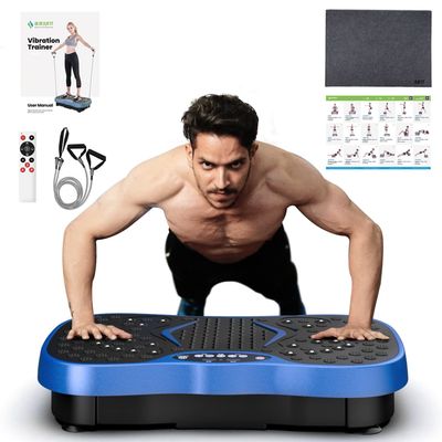 JUFIT Fitness Vibration Plate Exercise Equipment Whole Body Shape Exercise Machine Vibration Platform Fit Massage Workout Trainer,Max User Weight 330lbs