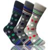 COUVER Mens Funny Novelty Crew Socks Casual Patterned 3 Pair Bundle Polka Dots view 1