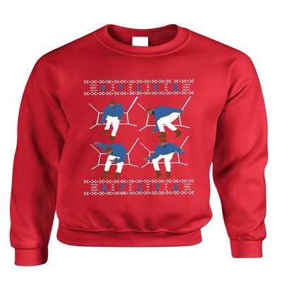 ALLNTRENDS Adult Sweatshirt 4 1-800 Hotline Bling Ugly Christmas Sweater Gift (3XL, Red)