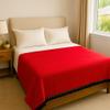 Open Road Goods Handmade Solid Color Yoga Blanket - Thick Mexican Blanket or Throw - Made for Yoga! (Red Blanket) view 2