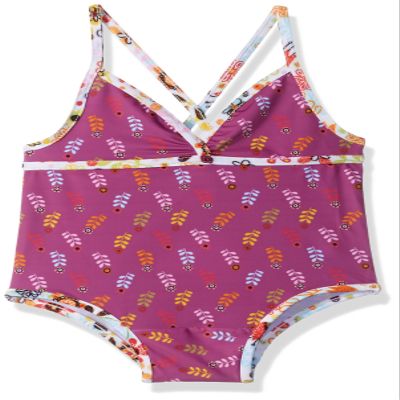 Jelly The Pug Girls' Tulip Maude Bathing Suit, Multi, 5