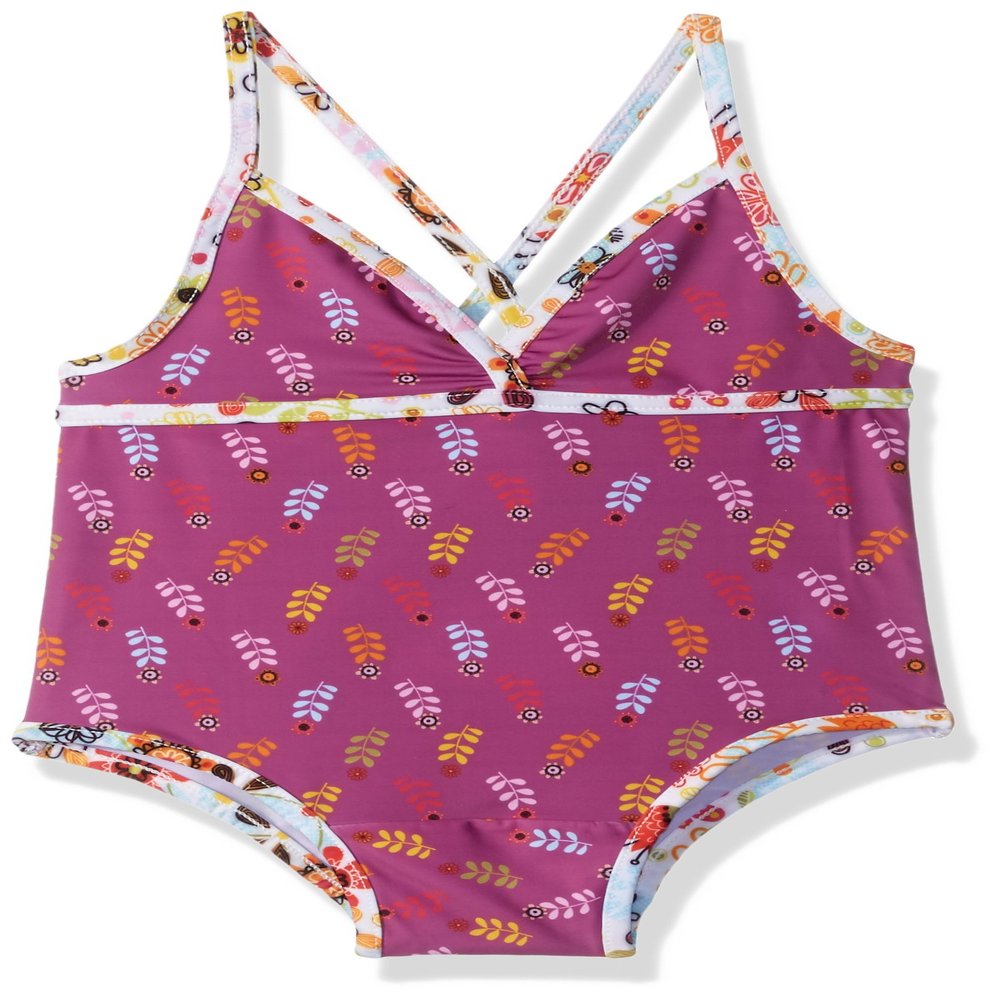 Jelly The Pug Girls' Tulip Maude Bathing Suit, Multi, 5