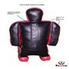 Bestzo MMA Martial Arts Brazilian Grappling Dummy Wrestling Grappling Dummy Black,Throwing Dummy for Karate,Boxing Training Synthetic Leather- 59 inches-Unfilled view 3