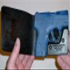 Wallet Holster for Full Concealment - Beretta Nano (Black, Left Hand, CT Laserguard) view 1