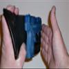 Wallet Holster for Full Concealment - Beretta Nano (Black, Left Hand, CT Laserguard) view 3