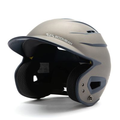 Boombah DEFCON Batting Helmet Sleek Profile Charcoal/Navy - Size Junior 6 1/4" - 7"