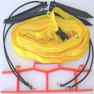Home Court 1-inch Non-Adjustable 8-Meter Sand Setup Boundary - M8W25S (Yellow)
