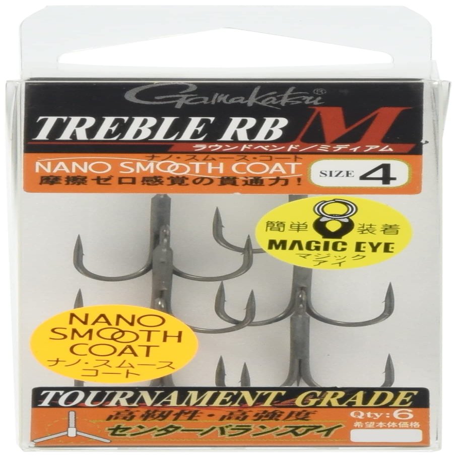 Gamakatsu Treble Hook Rose Treble RB-M (Nano Smooth Coat) #4