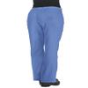 KOI Lite Peace Women's 6-Pocket Stretch Scrub Pants True Ceil Large Petite view 2