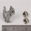 Squirrel Pin, Pewter, 1 Inches, 100% Handmade in the USA, Brown, Gray, Alpine, Douglas, Tree, Ground, Realistic, Metal, Lapel, Hat, Brooch, Gift, Jewlery, Over 3100 Unique Designs view 2