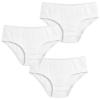 Made in USA Girls' Soft Briefs Underwear in Soft Cotton - Toddler Training Underpants Panties - Perfect for Sensitive Skins SPD Sensory Friendly Cloting 3-Pack, White, 8 view 1