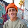 DALIX Cuff Beanie Cap 12" in Neon Orange view 4