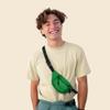 DALIX Fanny Pack w/ 3 Pockets Traveling Concealment Pouch Airport Money Bag (Green) view 3